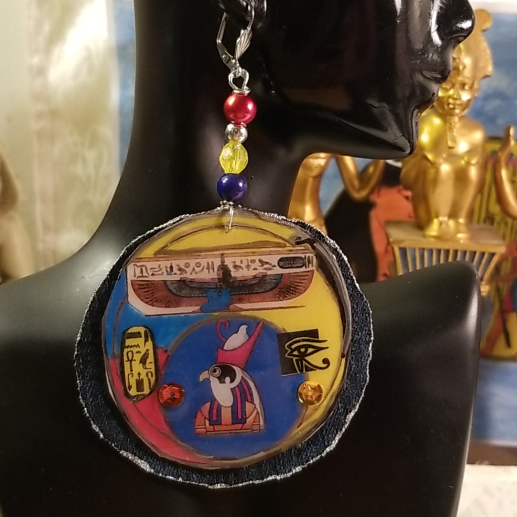 Ancient Egyptian HorusMaat Earrings